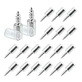 BlingKingdom 20 PCS Shelf Support Self-Tapping Screws with Non-Slip Sleeve, Glass Shelve Pins Clapboard Holder Screw Cabinet Laminate Bracket Support Pegs for Kitchen, Bookcases, Wardrobes