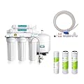 APEC Water Systems ROES-50 Essence Series Top Tier 5-Stage Water Filter System + Spare Pre-Filter Set + Ice Maker