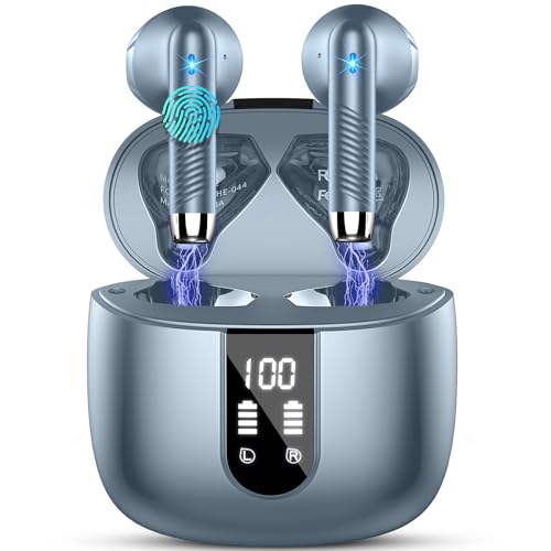 Kopfhörer Kabellos Bluetooth 5.3, Bluetooth Kopfhörer In Ear 2024 Kabellose Kopfhörer mit 4 Mic, Neue Wireless Earbuds ENC Noise Cancelling 48H Tiefer Bass, IP7 Wasserdicht Ohrhörer, LED-Anzeige USB-C