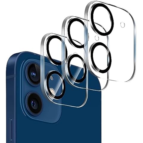 Dengduoduo 【3 Pack】 Tempered Glass Camera Lens Protector for iPhone 12 6.1", Ultra HD, 9H Hardness, Anti-Scratch, Case Friendly, Easy to Install [No Affect on Night Shots] Cover