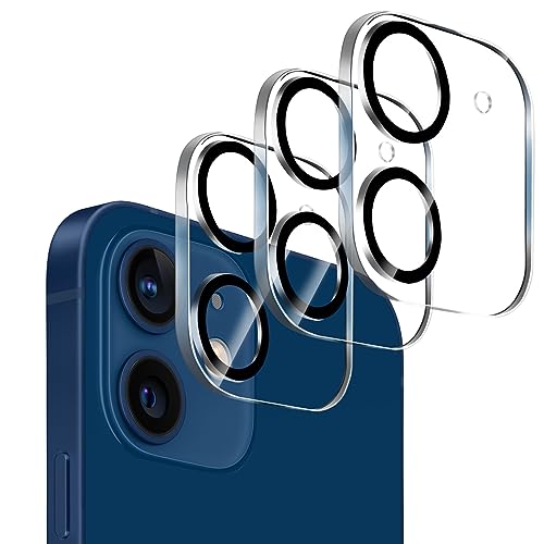Dengduoduo 3 Pack Tempered Glass Camera Lens Protector for iPhone 12 6.1 Ultra HD 9H Hardness Anti-Scratch Case Friendly Easy to Install [No Affect on Night Shots]