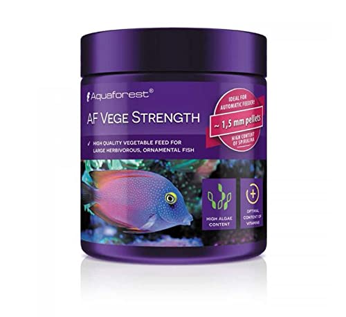Aquaforest - AF Vege Strength 100 gr - Alimento vegetal altamente digerible para grandes peces ornamentales herbívoros