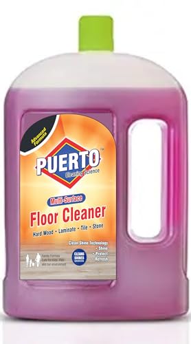 Image of Puerto Disinfectant Surface & Floor Cleaner, (Lavender) - 2 Ltr (Pack of 1) | Cleans 99.9% Germs | Suitable for Bathroom & Floor surfaces like ceramic, marble, granite, mosaic etc.