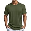 MAGCOMSEN Men’s Dry Fit Shirts Mesh Short Sleeve Athletic Lightweight Workout Performance Hiking Shirt