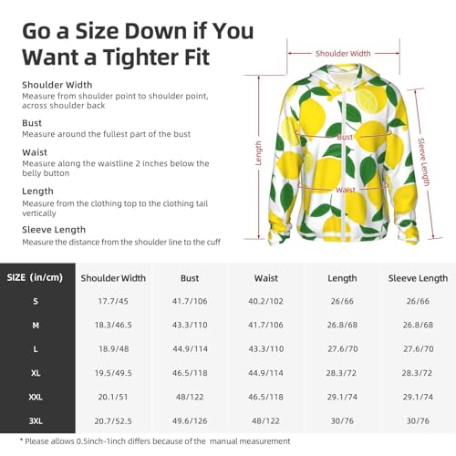 UPF 50+ Sun Protection Hoodie Rash Guard Long Sleeve Sun Shirt Yellow Lemon UV Shirt Full Zip Jacket2