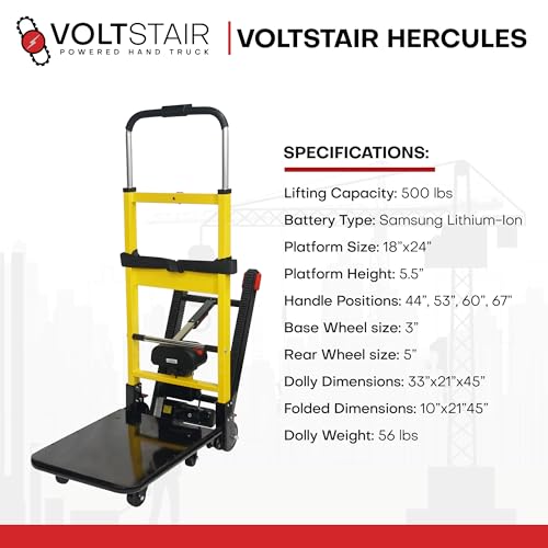 Carretilla eléctrica portátil para escaleras 500 lb miniatura 6