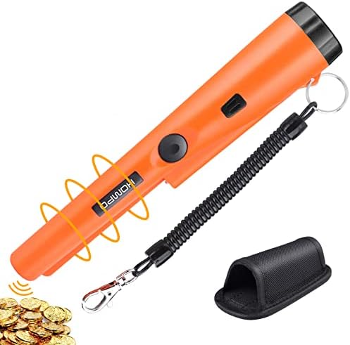 Metal Detector Pinpointer - Fully Waterproof Handheld Pin Pointer Wand, High Accuracy Professional Handheld Search Treasure Pinpointing Finder Probe