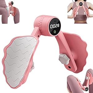 HUYIWEI Rosa Oberschenkeltrainer mit LCD-Display