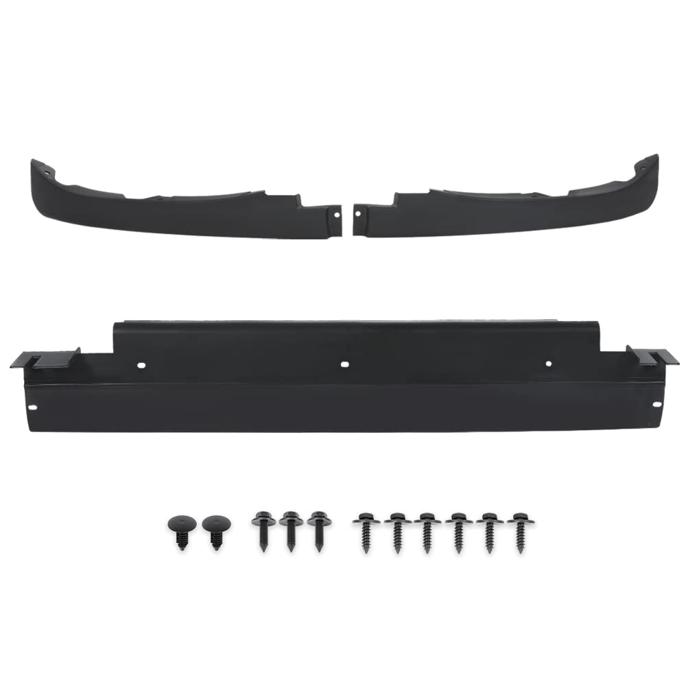 CHEDA Front Air Dam Spoiler Complete 3 Piece Kit Compatible with C6 Corvettes 2005-2013 with Mount Hardware