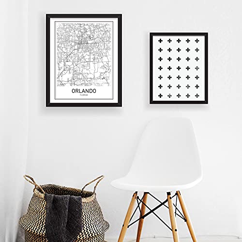 Orlando Poster Orlando Map Of Orlando City Map Posters Modern Map Art City Prints Map Wall Decor Minimal Print Map Poster City Poster City Map Wall Art Minimalist Posters 8X10 #TOP3