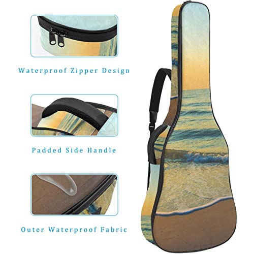 Housse de transport étanche pour guitare avec bandoulière réglable Motif fleurs et papillons Rose, Multicolore 05, 42… - Les Beatles, Paul McCartney, John Lennon, RIngo Starr, George Harrison Housse de transport étanche pour guitare avec bandoulière réglable Motif fleurs et papillons Rose, Multicolore 05, 42… – Image 5