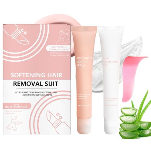 Crema Depilatoria Facial Para Mujer, Depilación Corporal Hidratante, Kit Hidratante para Rostro Cejas Labio Mentón Cuello Casa Viaje
