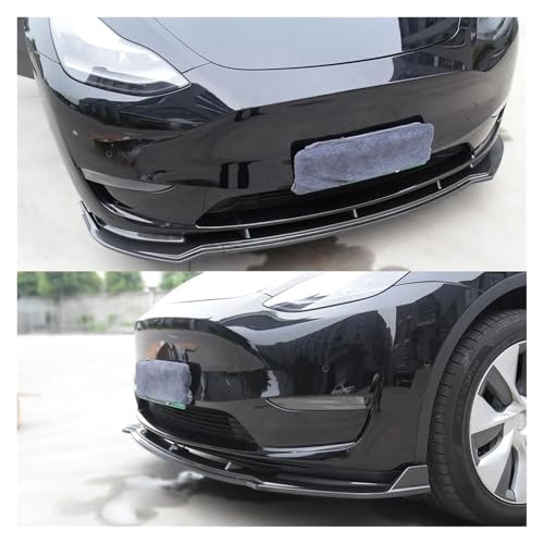 Diffuseur de menton pare-chocs Tesla protégeant le châssis du Model Y noir mat - 7