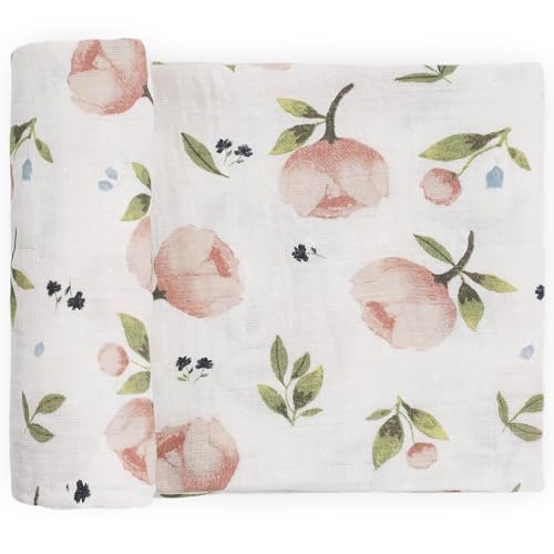 Image of Little Unicorn Muslin Swaddle Blanket for Newborns & Infants | Soft & Breathable Fabric | Baby Blanket for Swaddling, Nursing, Shower Gifts (Watercolor Floret)