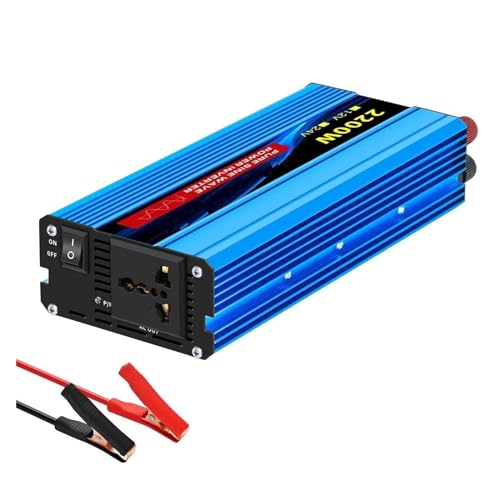 Convertisseur tension 12V 220V alimentation électrique 2200W voiture