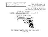 pistole 9mm para test  TM 9 1005 317 Operators Manual 9mm Pistol Semiautomatic: Barreta M9 (1985) (English Edition)