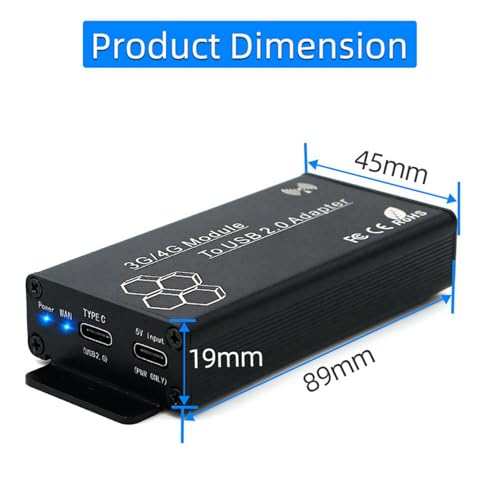 Adaptateur NGFF M.2 vers USB C avec emplacement SIM et alimentation - 7