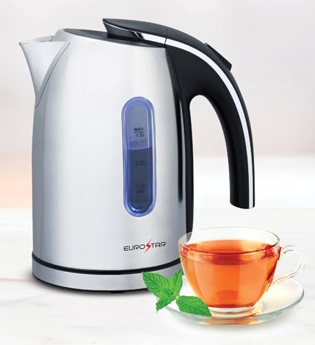 Hervidor eléctrico EUROSTAR 1.2L acero inoxidable miniatura 3
