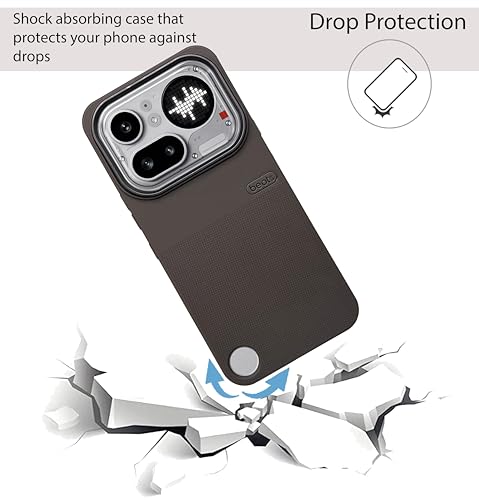 Image of NIUKIN Rugged Soft Back Case for Nothing Phone 4a Pro 5G | Shockproof Scatrchproof Cover (Desert Titanium (Design 02))