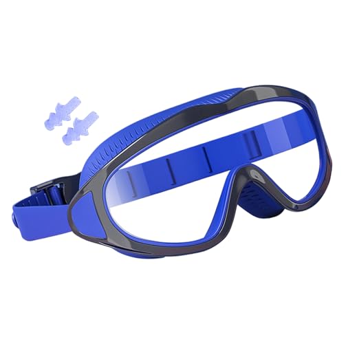 スイミングゴーグル | 防水耳栓付きプールグラス | 曇り止め 漏れ防止 紫外線保護 アイウェア ビーチ/水中探検用