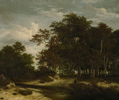 La forêt de Jacob Van Ruisdael affiche art mural décoration bureau poster 60x90cm