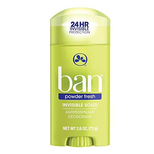 Ban Deodorant 2.6 Ounce Invisible Solid Powder Fresh (76ml) (3 Pack)