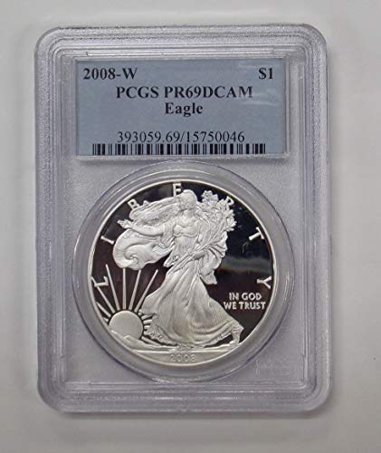2008 W American Silver Eagle $1 PR69DCAM PCGS