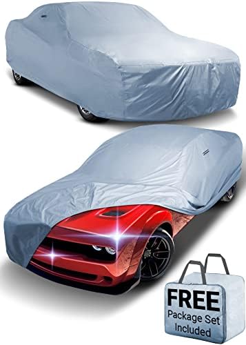 iCarCover 18-Layer Premium Car Cover Waterproof All Weather | Rain Snow UV Sun Hail Protector for Automobiles | Automotive Accessories | Full Exterior Indoor Outdoor Cover Fit for Sedan (200-204 inch)