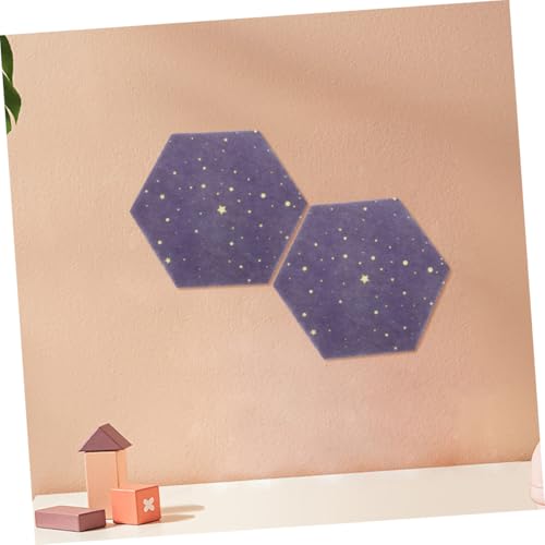 Tableau d'affichage mural panneaux hexagonaux en feutre polyester pour notes - 8