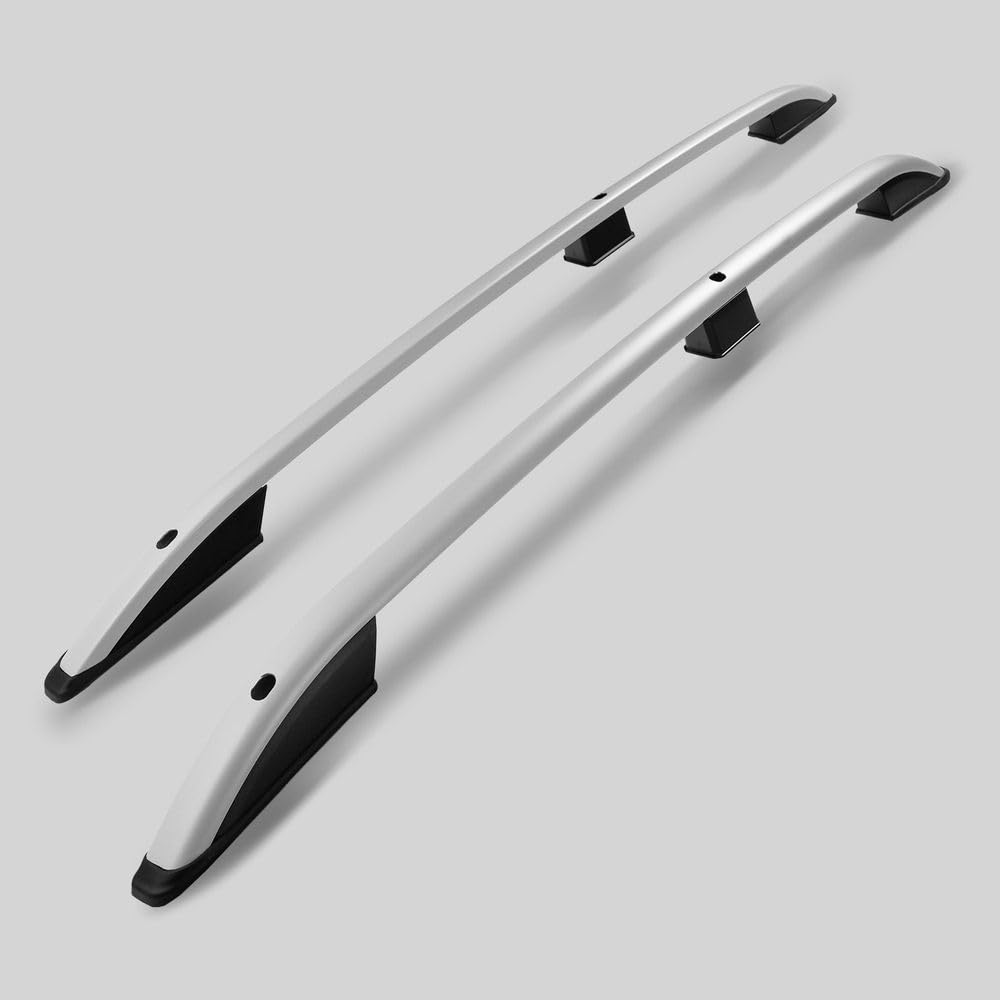 CHROMEMASTER | Dachreling Dachträger Kompatibel mit VW Caddy L1 SWB KURZ 2015-2020; Zur Befestigung der Dachgepäckträger, Dachkörben, Dachboxen oder Dachfahrradträger | Robuste Konstruktion aus Alu