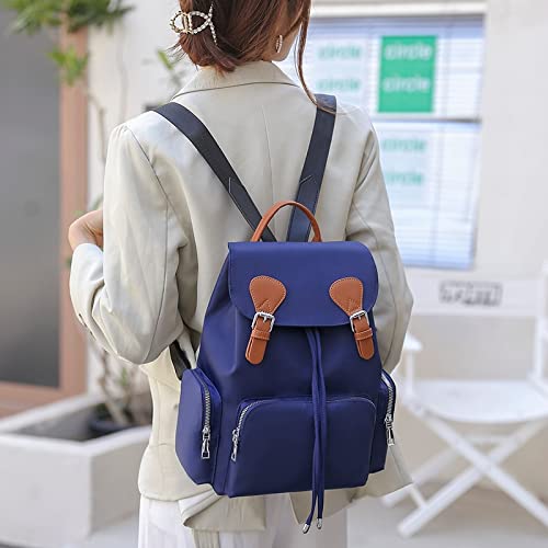 Plecak Pakiet kobiet plecak moda moda bagpak na ramię Back Bag Bag plecaki dla dziewcząt księgarń plecak plecak (Color : Blue with orange)