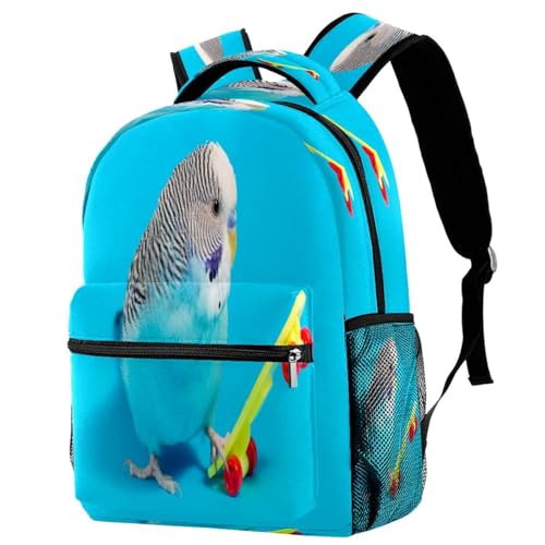 Sac à dos d'école perruche multicolore pour ados et voyage décontracté