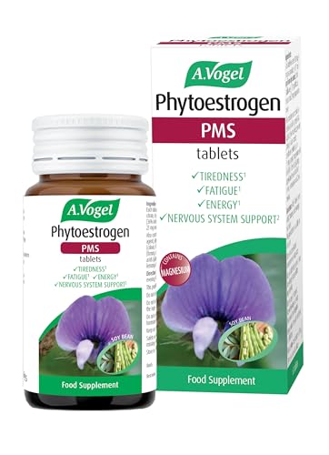 A.Vogel Phytoestrogen PMS Tablets | PMS Supplement for Women | Fatigue & Tiredness Supplement | Soy Isoflavones, Magnesium & Hibiscus | 1 Months Supply