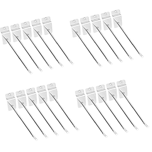 Slatwall Deluxe Hooks, Slatwall Hooks, Display Hooks for Panel (100, 1 Inches)