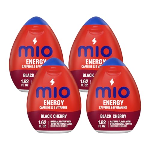 Image of MiO Energy Black Cherry Liquid Water Enhancer, Caffeinated, 1.62 Fl Oz (Pack of 4)