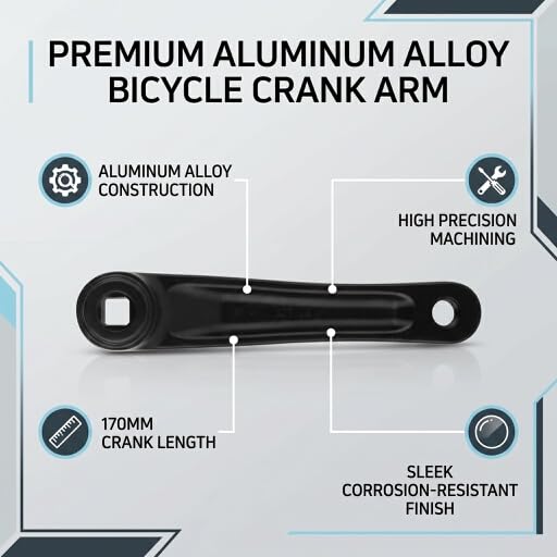 Keenso Vélo Bras De Manivelle, En Alliage D'Aluminium De