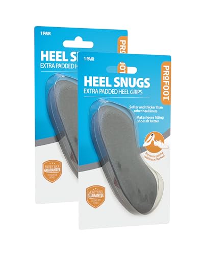 Image of Profoot Heel Snugs - Extra-Padded Heel Grips for Comfort and Blister Prevention - Fits All Shoe Types for Added Protection - (2 Pack)