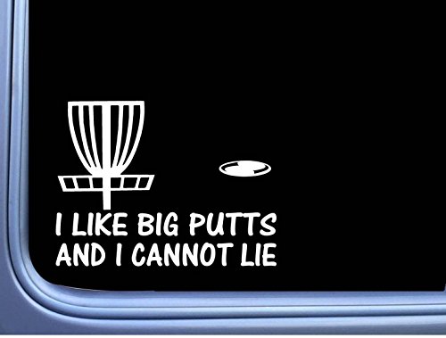 I Like Big Putts Disc Golf L777 6 inch Sticker Putter Driver Basket Decal