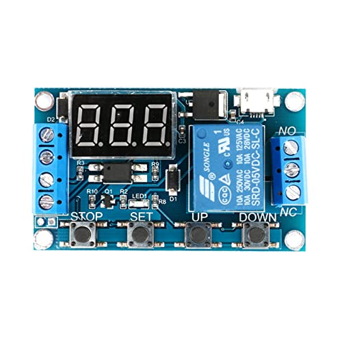 Module relais temporisé LED DC 5V 12V 24V cycle programmable pour circuit DIY - 3