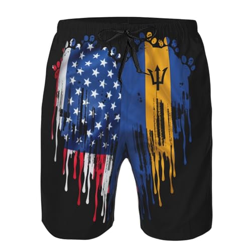 Men's Swim Trunks Beach Short with Mesh Lining and Pockets Breathable Classic Athletic Cargo Shorts Gift4