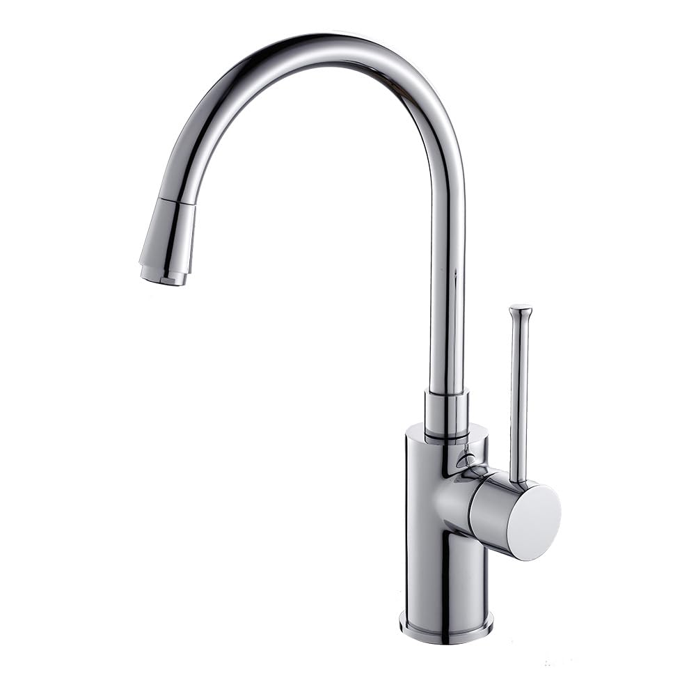 ZYCHSJXA Kitchen Tap Faucet Swivel Sink Basin Elbow Plated