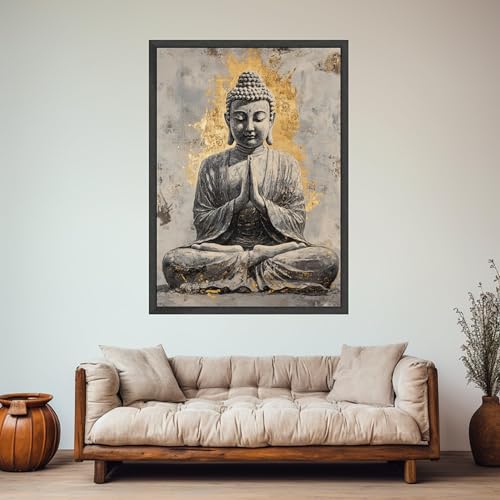 Tableau de méditation du Bouddha affiches et impressions zen déco maison - 4