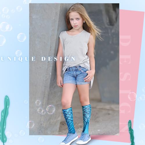 6 Pairs Knee High Socks for Kids Girls Cute Crazy Animal Pattern Fun Novelty Socks Adorable Knee-high Sock Gift4