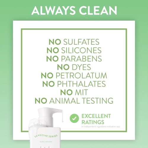 Native Sensitive Body Wash, Hypoallergenic Fragrance, 24 Hour Moisturization for Sensitive Skin, Free from 81 Known Allergens, Naturally Derived Ceramides, Bare Melon Scent, 18 Fl Oz - image 8