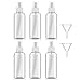 Produktbild 50ml Sprühflasche Klein Zerstäuber Transparente Leer Feinen Nebel Sprühflasche Reise - Plastik Parfümzerstäuber Leer Sprühflasche-Zerstäuber Flaschen (6 * 50ml)