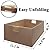 Foldable Fabric Storage Cubes, 2 Packs Cloth Storage Baskets with Wooden Handles, Collapsible Shelf Closet Organizer Bins, Rectangular Storage Boxes for Decor (Coffee Color)