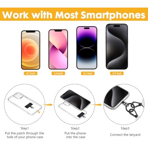 Image of Icycay Phone Lanyard Crossbody Strap Adjustable Teacher Women Checkered | for Cell Phone Case Keys ID Badges, Anti Theft, Multifuctional, Neck Phone Holder, Travel Hiking Essential Accessories, Gifts