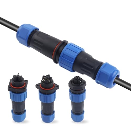 Conector aviación LP/SP20 7 pines IP68 con brida de alta gama