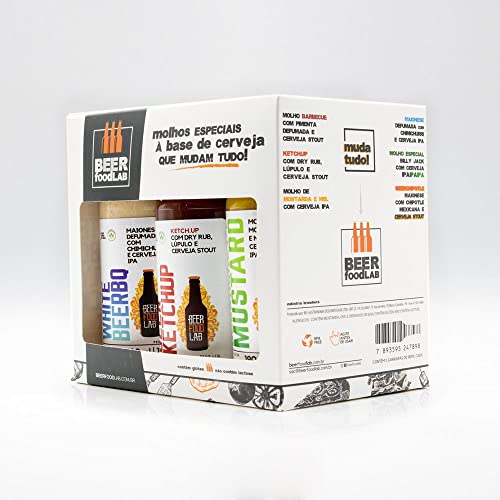 Kit de 6 Molhos Especiais a base de Cerveja para Sanduiche 5 41skF-1uNUL