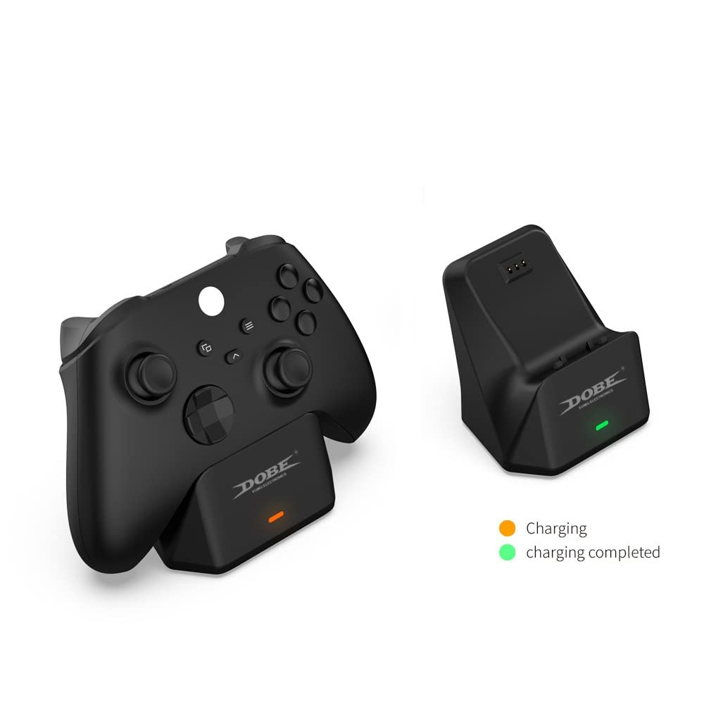 Stazione di ricarica per controller singolo Gamepad con 1 PC 4800mAh batteria ricaricabile, supporto per dock di ricarica Gamepad per Xbox One S/X e Series S/X